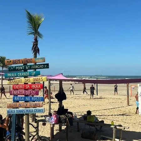 Apartamento Praia Grande! Predio Frente Ao Mar Exterior foto